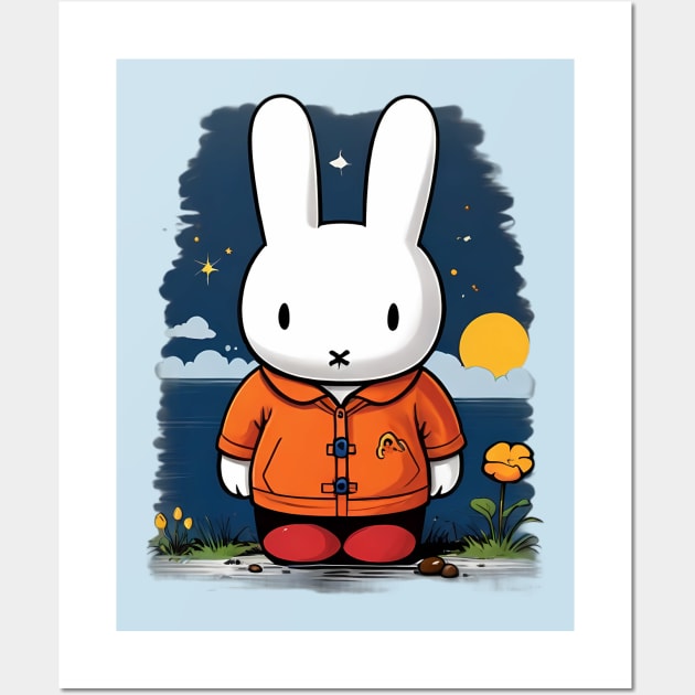 miffy is sad Wall Art by SPIT-36